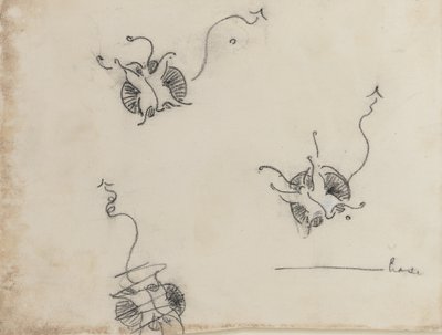Three Whistler Butterflies and a destroyed sketch, c.1890 by James Abbott McNeill Whistler